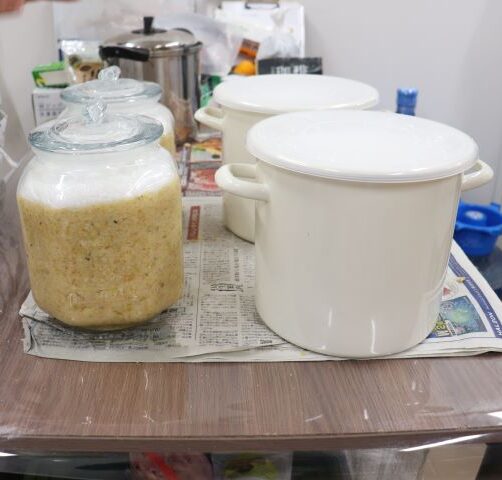 社内味噌づくり 第二弾